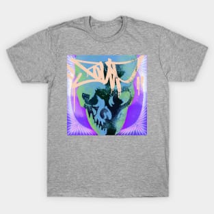 Pastel Graffiti Skull (colour way 2) T-Shirt